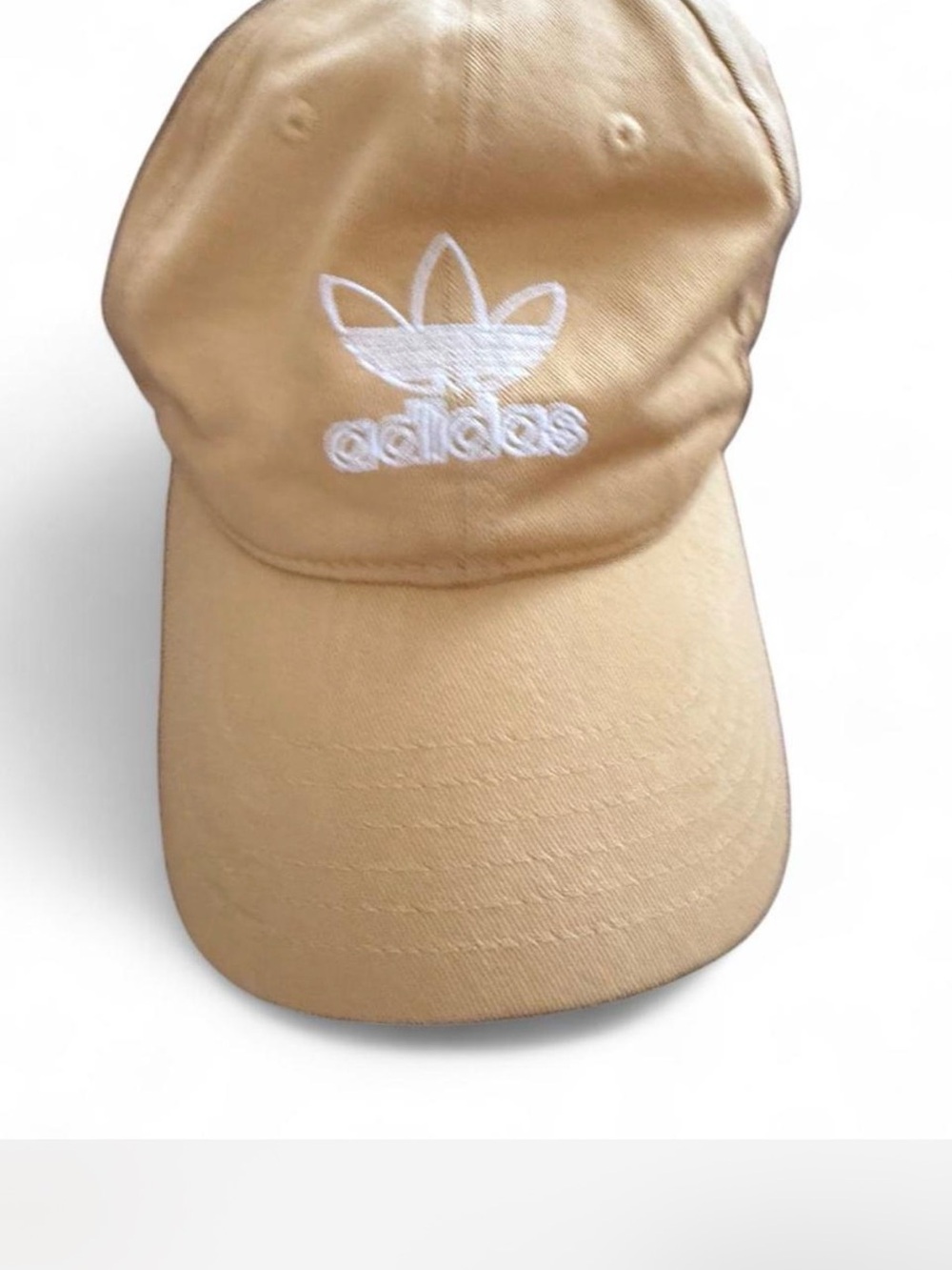 adidas women Beige Baseball Cap with Trefoil Logo